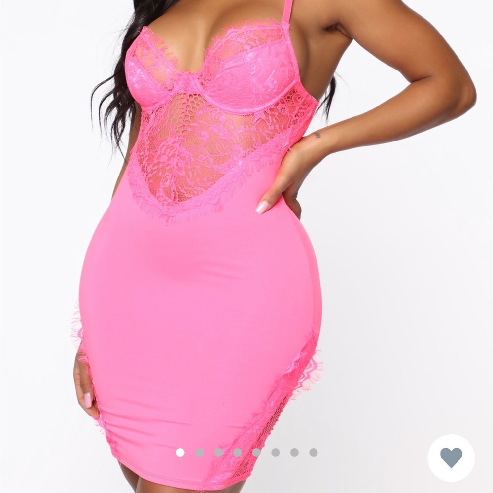 Lace mini dress